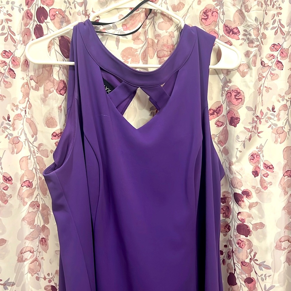 Mid length purple dress